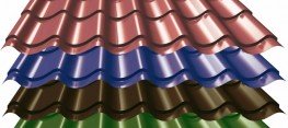 Выбор цвета металлочерепицы