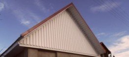 Фронтон из профнастила