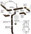 Водосточная система прямоугольного сечения 120/76 базовая в Реже
