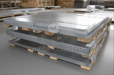 Лист плоский оцинкованный 1250*2500 1.0 цинк ,  1.00 мм, Металл